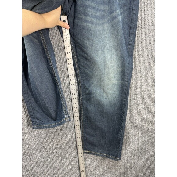 Levis 541 Jeans Mens 48x30 Athletic Taper Fit Midnight Wash Blue Stretch Denim - Picture 10 of 12